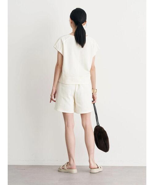 earth music&ecology（アースミュージックアンドエコロジー）の「ミニウラケショートパンツ（その他パンツ・レディース・アイボリー/ブラック・FREE）」の22枚目の写真