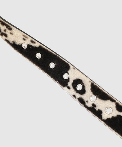 DRIES VAN NOTEN(ドリスヴァンノッテン)の「BLTM222-006 Q.502 M.L.BELT BLA/WHI(ベルト・メンズ・ブラック×ホワイト・90/85)」の2枚目の写真