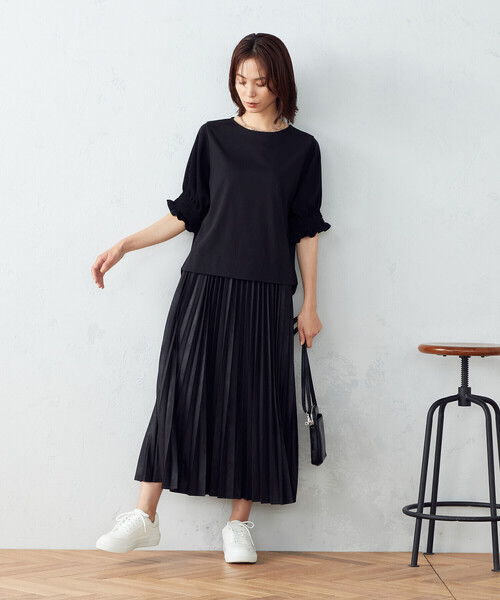 COMME CA ISM（コムサイズム）の「プリーツスカート（スカート・レディース・ブラック/ブラウン/カーキ・SMALL/MEDIUM/LARGE）」の5枚目の写真