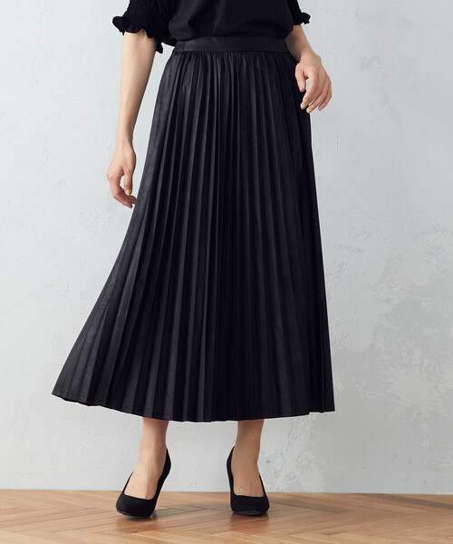 COMME CA ISM（コムサイズム）の「プリーツスカート（スカート・レディース・ブラック/ブラウン/カーキ・SMALL/MEDIUM/LARGE）」の6枚目の写真