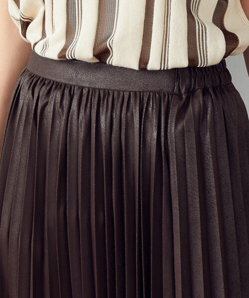 COMME CA ISM（コムサイズム）の「プリーツスカート（スカート・レディース・ブラック/ブラウン/カーキ・SMALL/MEDIUM/LARGE）」の17枚目の写真