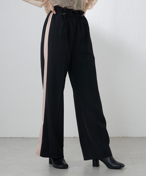 Lui's（ルイス）の「ドロストラインパンツ（その他パンツ・レディース・ブラック/パープル/オリーブ・FREE）」の4枚目の写真