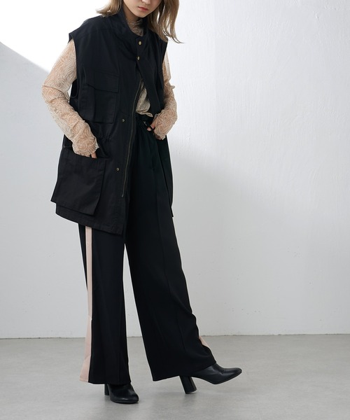 Lui's（ルイス）の「ドロストラインパンツ（その他パンツ・レディース・ブラック/パープル/オリーブ・FREE）」の9枚目の写真