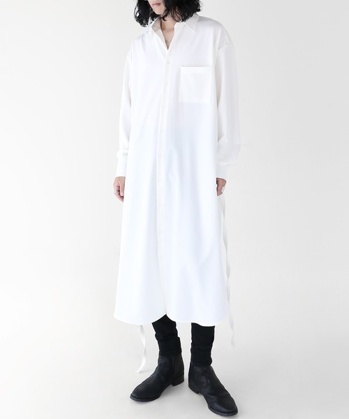 minsobi（ミンソビ）の「サイドスリットロングシャツ（シャツ