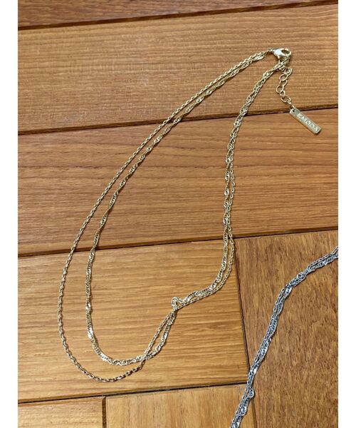 EMODA（エモダ）の「ダブルチェーンネックレス（ネックレス・レディース・シルバー/ゴールド・FREE）」の2枚目の写真