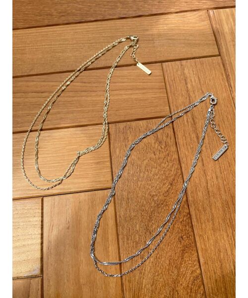 EMODA（エモダ）の「ダブルチェーンネックレス（ネックレス・レディース・シルバー/ゴールド・FREE）」の3枚目の写真
