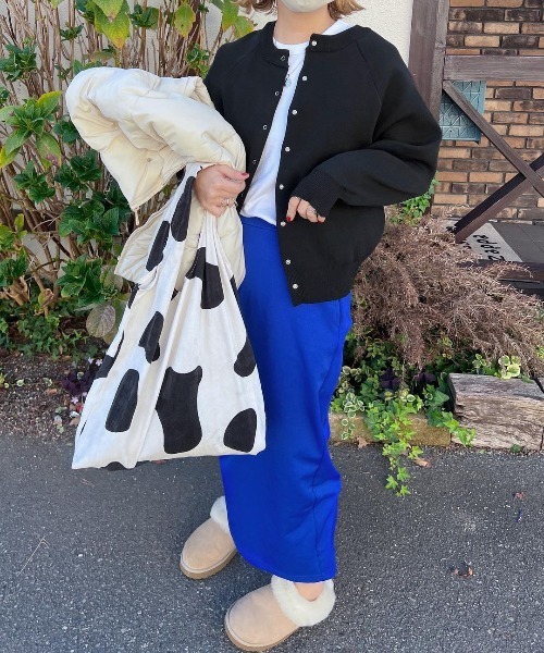 Bonjour Sagan(ボンジュールサガン)の「スナップボタンダンボールカーディガン(カーディガン/ボレロ・レディース・ライトベージュ/ブラック/ブラウン/グリーン/オレンジ/ブルー/ピンク/ネイビー・FREE)」の17枚目の写真