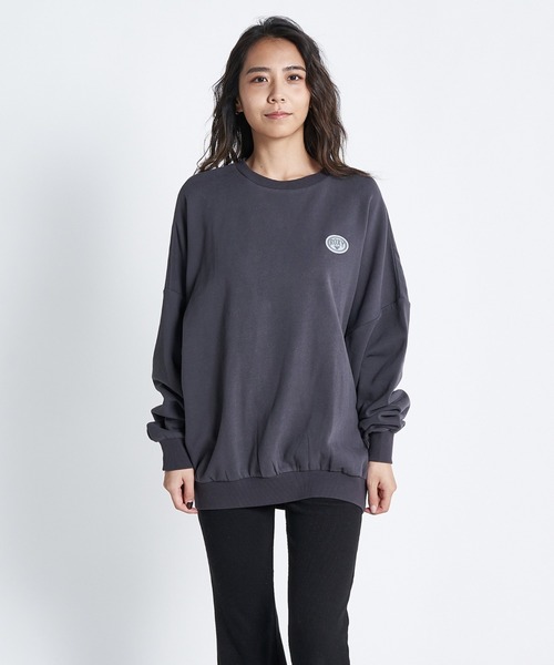 ROXY(ロキシー)の「JIVY PULL OVER/ロキシースウェットトレーナー(スウェット・レディース・パープル/ブラック/グレー・SMALL/MEDIUM/LARGE)」の4枚目の写真