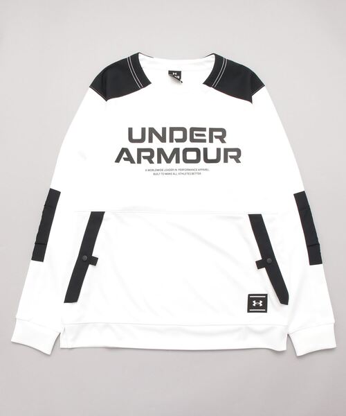 UNDER ARMOUR（アンダーアーマー）の「アンダーアーマー  UA PERFORMANCE KNIT HYBRID CREW（ジャージ・メンズ・ブラック/ホワイト・3L/S/LL/L/M）」の2枚目の写真