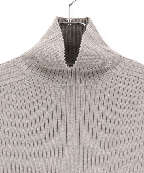 ADAM ET ROPE'（アダムエロペ）の「【WEB・一部実店舗限定】WOOL混リブタートル（ニット/セーター・レディース・チャコールグレー/ライトグレー/ベージュ/グリーン/ベージュ系その他・FREE）」の14枚目の写真