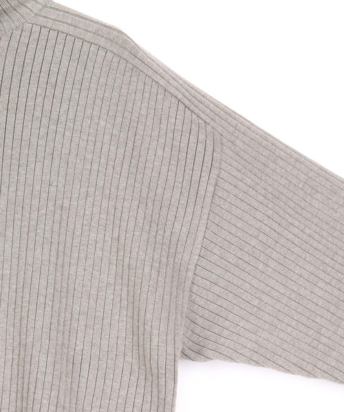 ADAM ET ROPE'（アダムエロペ）の「【WEB・一部実店舗限定】WOOL混リブタートル（ニット/セーター・レディース・チャコールグレー/ライトグレー/ベージュ/グリーン/ベージュ系その他・FREE）」の15枚目の写真