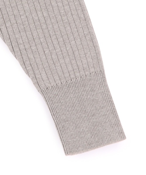 ADAM ET ROPE'（アダムエロペ）の「【WEB・一部実店舗限定】WOOL混リブタートル（ニット/セーター・レディース・チャコールグレー/ライトグレー/ベージュ/グリーン/ベージュ系その他・FREE）」の16枚目の写真