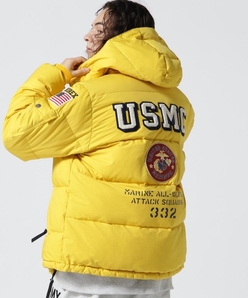 【AVIREX】オールアメリカンクラシックス　ボリュームナイロンダウンジャケット AVIREX】オールアメリカンクラシックス ボリュームナイロン