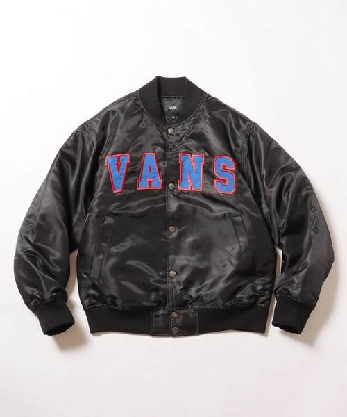 VANS(バンズ)の「VANS/ヴァンズ M Padded Award JKT ビックシルエットスタジャン ロゴワッペン(スタジャン・メンズ・グリーン/ブラック/ネイビー・L/M/XL)」の14枚目の写真