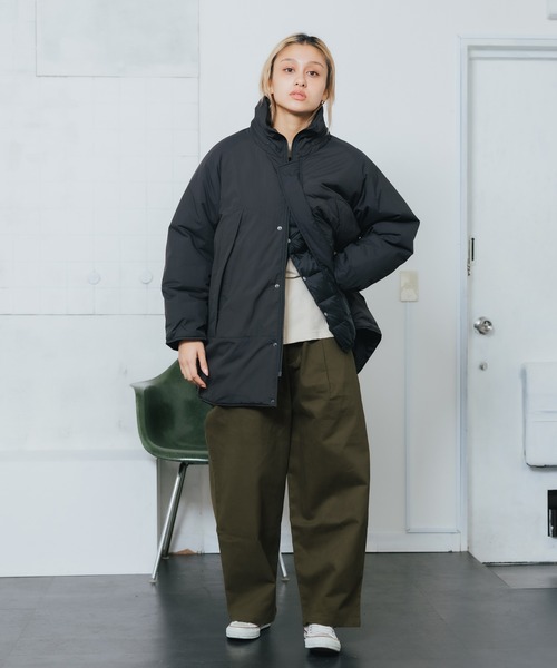 WILD THINGS(ワイルドシングス)の「WILD THINGS/ワイルドシングス W'S MONSTER PARKA'22 モンスターパーカー(ダウンジャケット/コート・レディース・ブラック/ダークブラウン/シルバーグレー・S/M)」の12枚目の写真