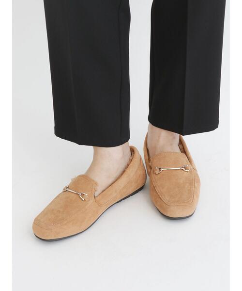 Samansa Mos2 blue（サマンサモスモスブルー）の「ビットファーモカシンシューズ（ドレスシューズ・レディース・ブラック/ブラウン/ベージュ・MEDIUM/LARGE）」の12枚目の写真