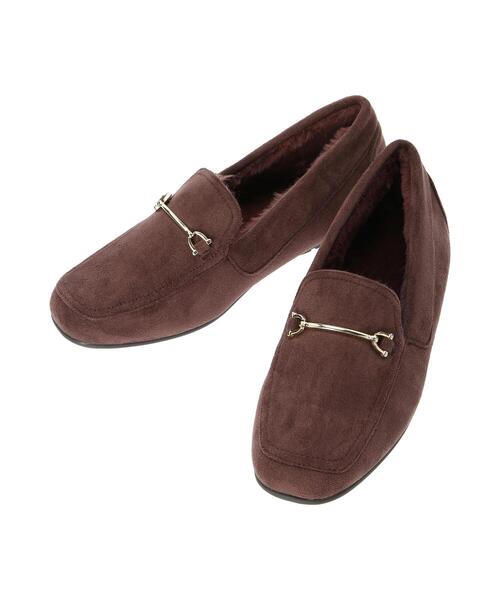 Samansa Mos2 blue（サマンサモスモスブルー）の「ビットファーモカシンシューズ（ドレスシューズ・レディース・ブラック/ブラウン/ベージュ・MEDIUM/LARGE）」の21枚目の写真