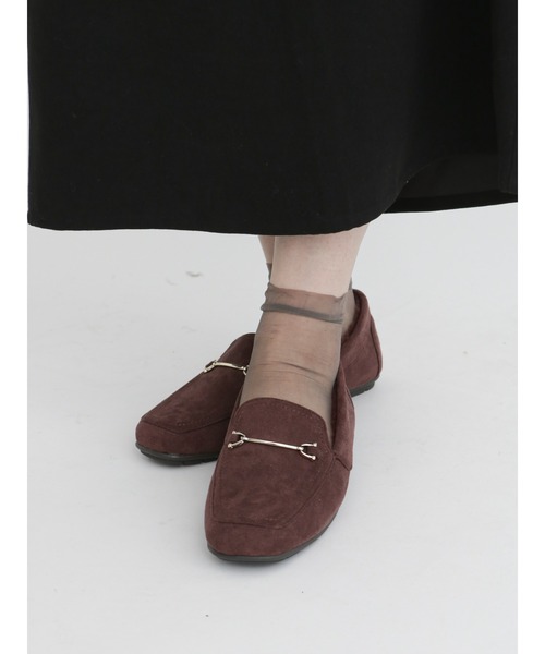 Samansa Mos2 blue（サマンサモスモスブルー）の「ビットファーモカシンシューズ（ドレスシューズ・レディース・ブラック/ブラウン/ベージュ・MEDIUM/LARGE）」の11枚目の写真