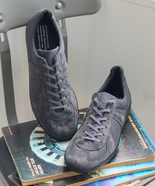 REPRODUCTION OF FOUND(リプロダクションオブファウンド)の「REPRODUCTION OF FOUND 別注 GERMANMILITARY ジャーマントレーナー(スニーカー・メンズ・チャコールグレー・41/42/43/40/44)」の6枚目の写真