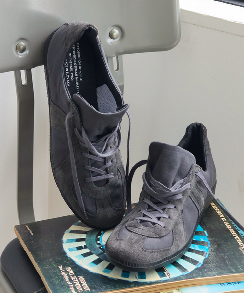 REPRODUCTION OF FOUND(リプロダクションオブファウンド)の「REPRODUCTION OF FOUND 別注 GERMANMILITARY ジャーマントレーナー(スニーカー・メンズ・チャコールグレー・41/42/43/40/44)」の7枚目の写真