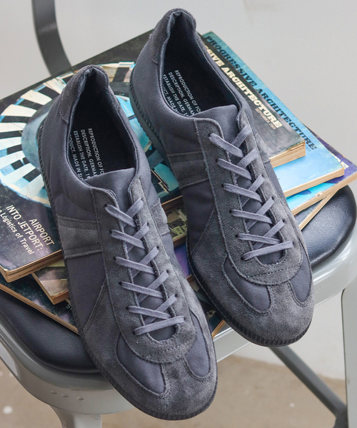 REPRODUCTION OF FOUND(リプロダクションオブファウンド)の「REPRODUCTION OF FOUND 別注 GERMANMILITARY ジャーマントレーナー(スニーカー・メンズ・チャコールグレー・41/42/43/40/44)」の9枚目の写真