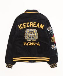 アイスクリーム　スタジャン　Мサイズ ICECREAM ICECREAM(アイスクリーム)スタジャン サテンジャケット