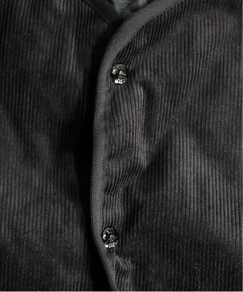 SUNNY  SPORTS（サニースポーツ）の「SUNNY SPORTS /サニースポーツ SIMPLE VEST シンプルベスト(ユニセックス)（ベスト・メンズ・ストライプ/ブラック系その他/ブラック・MEDIUM/SMALL/LARGE）」の13枚目の写真