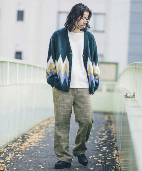 TOWNCRAFT（タウンクラフト）の「『別注』TOWNCRAFT×Sonny Label　ジャガードカーディガン（カーディガン/ボレロ・メンズ・イエロー系その他/ブラウン系その他/グリーン系その他・MEDIUM/LARGE）」の5枚目の写真