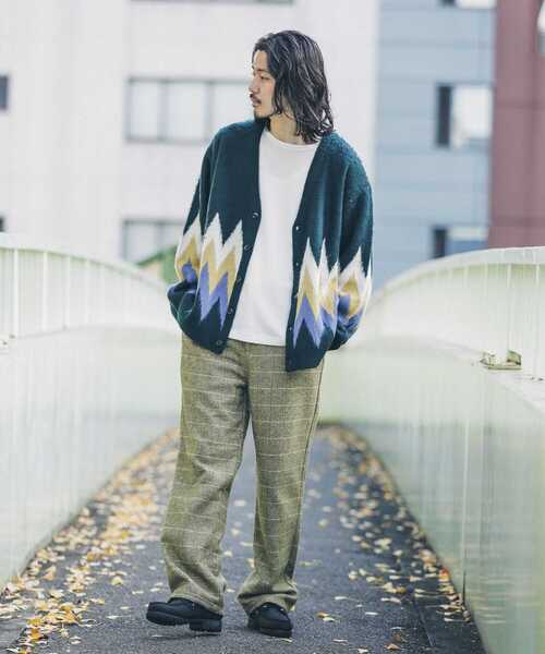 TOWNCRAFT（タウンクラフト）の「『別注』TOWNCRAFT×Sonny Label　ジャガードカーディガン（カーディガン/ボレロ・メンズ・イエロー系その他/ブラウン系その他/グリーン系その他・MEDIUM/LARGE）」の6枚目の写真