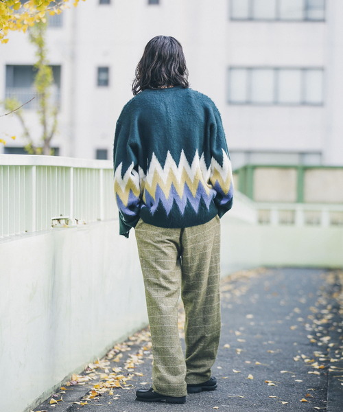 TOWNCRAFT（タウンクラフト）の「『別注』TOWNCRAFT×Sonny Label　ジャガードカーディガン（カーディガン/ボレロ・メンズ・イエロー系その他/ブラウン系その他/グリーン系その他・MEDIUM/LARGE）」の7枚目の写真