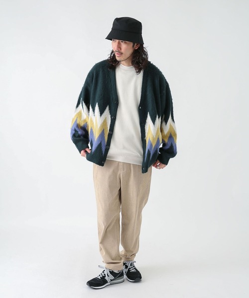 TOWNCRAFT（タウンクラフト）の「『別注』TOWNCRAFT×Sonny Label　ジャガードカーディガン（カーディガン/ボレロ・メンズ・イエロー系その他/ブラウン系その他/グリーン系その他・MEDIUM/LARGE）」の10枚目の写真