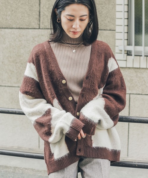 TOWNCRAFT（タウンクラフト）の「『別注』TOWNCRAFT×Sonny Label　ジャガードカーディガン（カーディガン/ボレロ・メンズ・イエロー系その他/ブラウン系その他/グリーン系その他・MEDIUM/LARGE）」の15枚目の写真