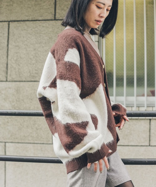 TOWNCRAFT（タウンクラフト）の「『別注』TOWNCRAFT×Sonny Label　ジャガードカーディガン（カーディガン/ボレロ・メンズ・イエロー系その他/ブラウン系その他/グリーン系その他・MEDIUM/LARGE）」の20枚目の写真