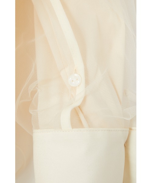 MOUSSY（マウジー）の「【HOLIDAY COLLECTION】TULLE LAYERED シャツ 