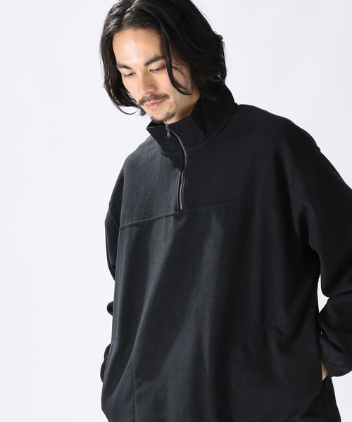 niko and（ニコアンド）の「ハーフZIPカットコールプルオーバー（T