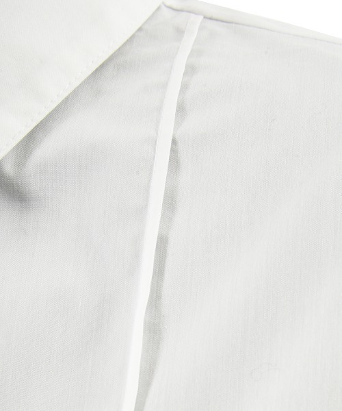 BDONNA（ビドンナ）の「ストレッチブロード　バルーンペプラムブラウス（シャツ/ブラウス・レディース・ホワイト×ブルー・MEDIUM）」の5枚目の写真