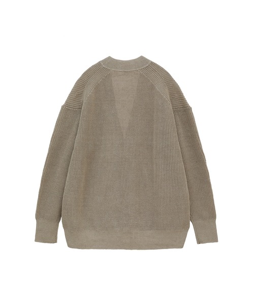1er Arrondissement（プルミエアロンディスモン）の「リネン畦リラックスカーディガン（カーディガン/ボレロ・レディース・ネイビー/ベージュ/モカ・FREE）」の11枚目の写真