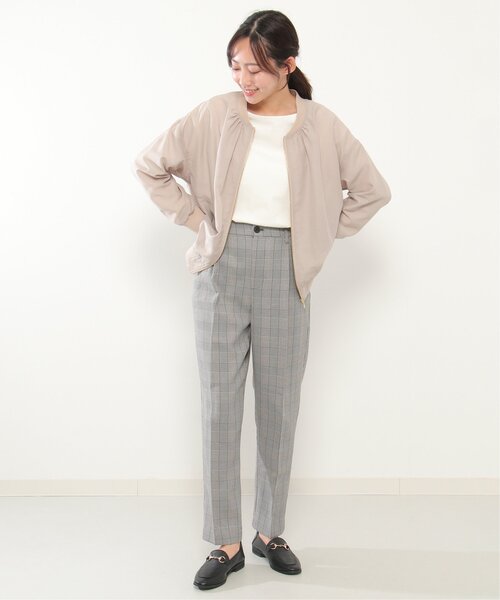 ikka（イッカ）の「シアMA-1（MA-1・レディース・ベージュ/チャコールグレー・M/L）」の20枚目の写真