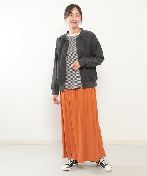 ikka（イッカ）の「シアMA-1（MA-1・レディース・ベージュ/チャコールグレー・M/L）」の22枚目の写真