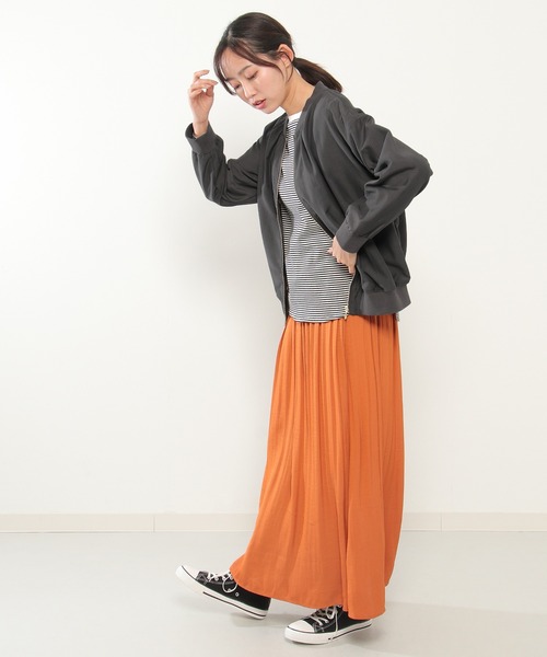 ikka（イッカ）の「シアMA-1（MA-1・レディース・ベージュ/チャコールグレー・M/L）」の10枚目の写真