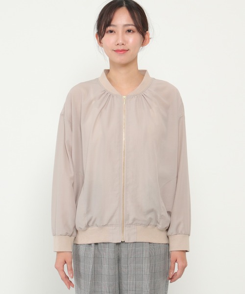 ikka（イッカ）の「シアMA-1（MA-1・レディース・ベージュ/チャコールグレー・M/L）」の14枚目の写真