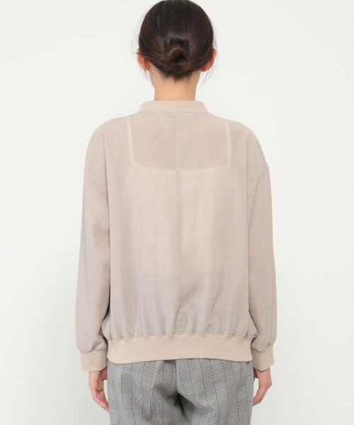 ikka（イッカ）の「シアMA-1（MA-1・レディース・ベージュ/チャコールグレー・M/L）」の16枚目の写真