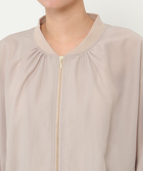 ikka（イッカ）の「シアMA-1（MA-1・レディース・ベージュ/チャコールグレー・M/L）」の3枚目の写真