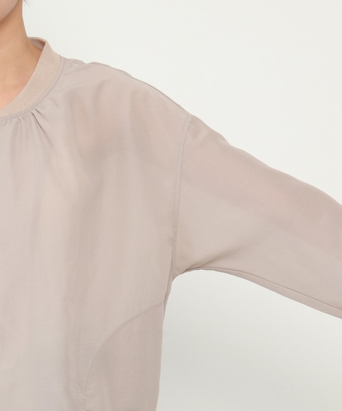 ikka（イッカ）の「シアMA-1（MA-1・レディース・ベージュ/チャコールグレー・M/L）」の17枚目の写真