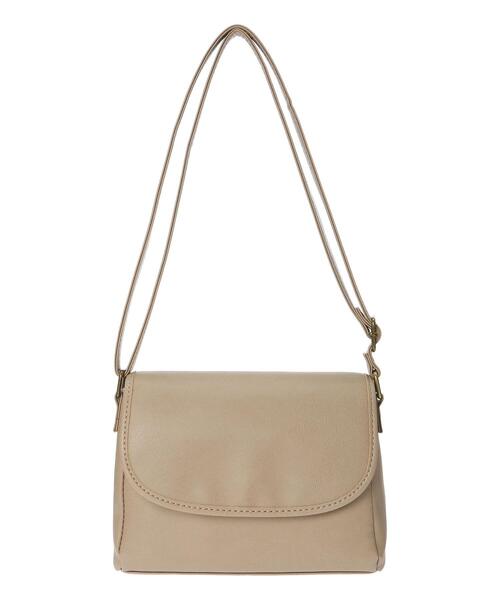 Samansa Mos2（サマンサ モスモス）の「フラップショルダーバッグ（ハンドバッグ・レディース・オフホワイト/ベージュ/ブラウン・ﾌﾘ-）」の3枚目の写真