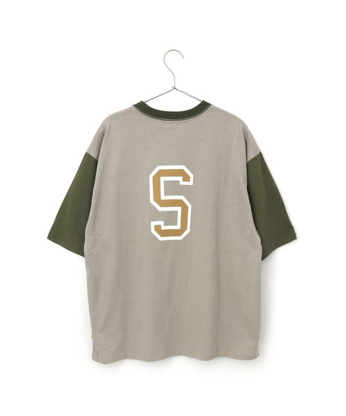 MAKE YOUR DAY(メイクユアデイ)の「SMILEロゴファミリー半袖Tシャツ■パパサイズ(Tシャツ/カットソー・メンズ・ネイビー/グリーン・M/L)」の7枚目の写真