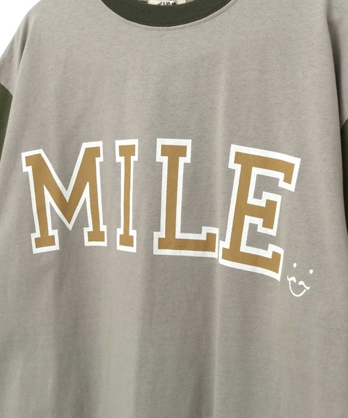 MAKE YOUR DAY(メイクユアデイ)の「SMILEロゴファミリー半袖Tシャツ■パパサイズ(Tシャツ/カットソー・メンズ・ネイビー/グリーン・M/L)」の9枚目の写真