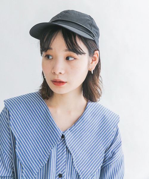 KBF(ケイビーエフ)の「CASSELINI ワッシャーコード付きキャップ(キャップ・レディース・ブラック/ベージュ・ONE)」の3枚目の写真