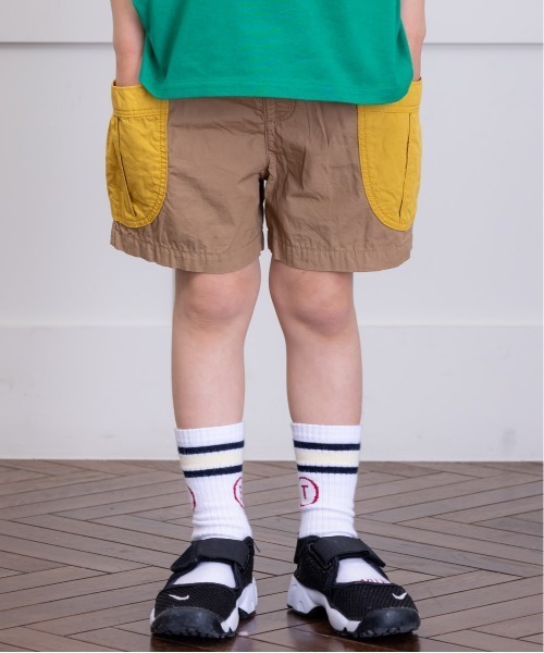 Life Support Products（ライフサポートプロダクツ）の「ポプリンビッグポケットショートパンツ(80～150cm)（その他パンツ・キッズ・ブラウン/ベージュ/チャコール/マスタード/オリーブ/ライトピンク・80/90/95/100/110/120/130/140/150）」の3枚目の写真