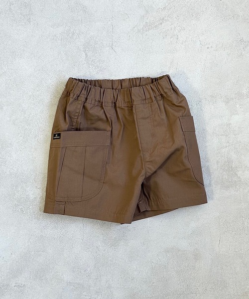 Life Support Products（ライフサポートプロダクツ）の「ポプリンビッグポケットショートパンツ(80～150cm)（その他パンツ・キッズ・ブラウン/ベージュ/チャコール/マスタード/オリーブ/ライトピンク・80/90/95/100/110/120/130/140/150）」の2枚目の写真